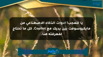 يا للعجب! أدوات الذكاء الاصطناعي من مايكروسوفت بين يديك مع Copilot. كل ما تحتاج لمعرفته هنا.